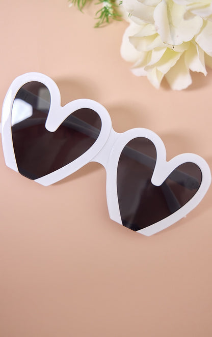 Next Day Delivery Before 10PM Black Cut Off Heart Sunglasses