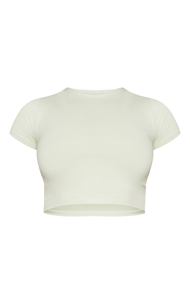 Next Day Delivery Before 10 PM Earthly Elegance: Natural Stone Cotton Short Sleeve Crop Top