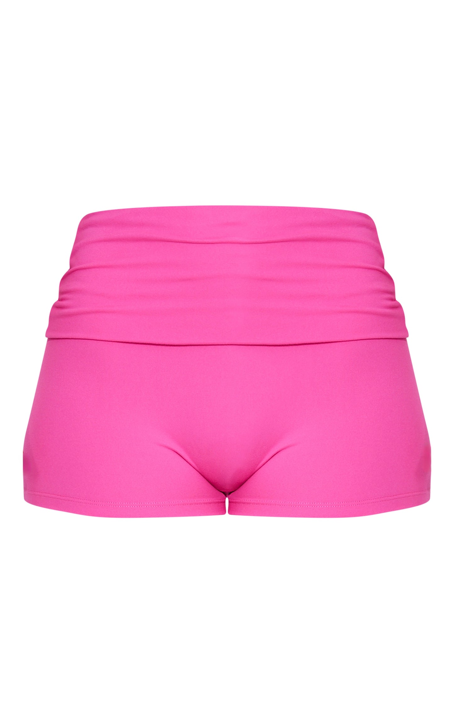 Next Day Delivery Before 10 PM Shape Hot Pink Sculpted Foldover Waist Hot Pants