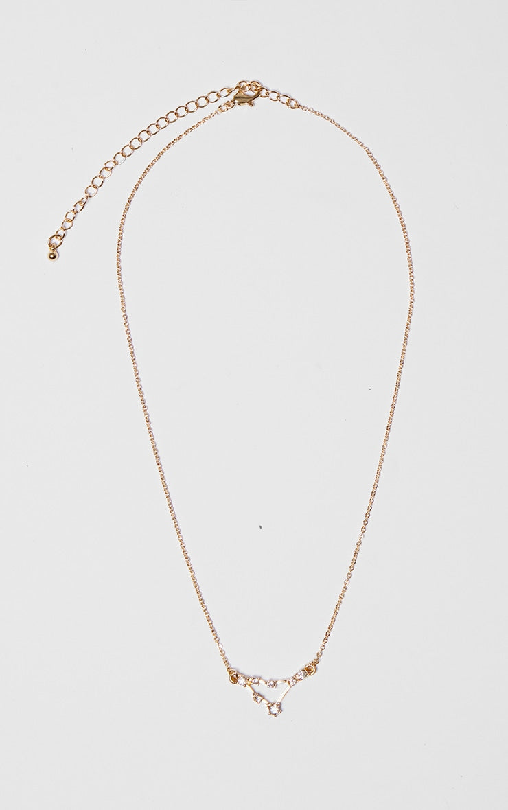 Gold Plated Leo Celestial Necklace