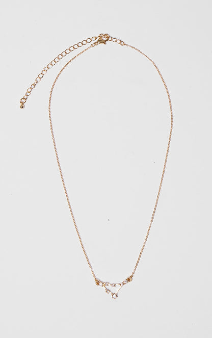 Gold Plated Leo Celestial Necklace