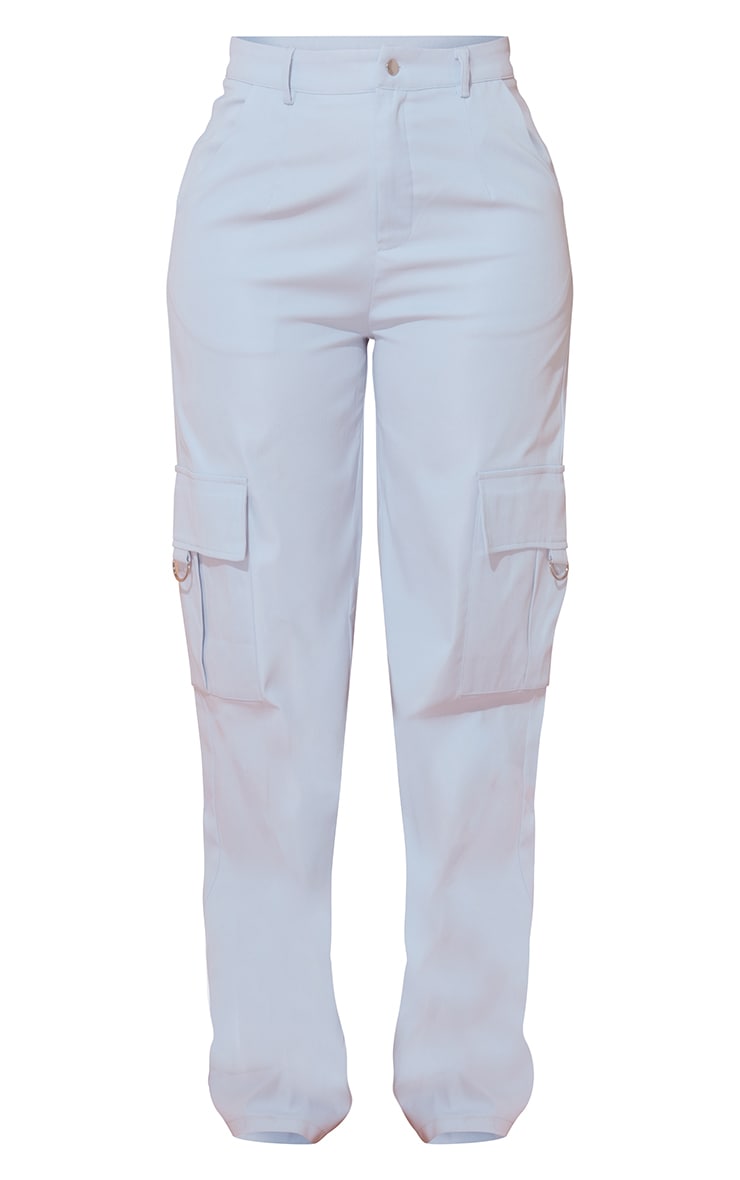 Next Day Delivery Before 10 pm  Shape Stone Buckle Detail Cargo Wide Leg Trousers