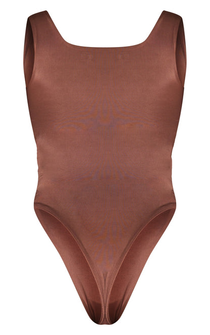 Next Day Delivery Before 10 PM Black Basic Slinky Scoop Neck Bodysuit