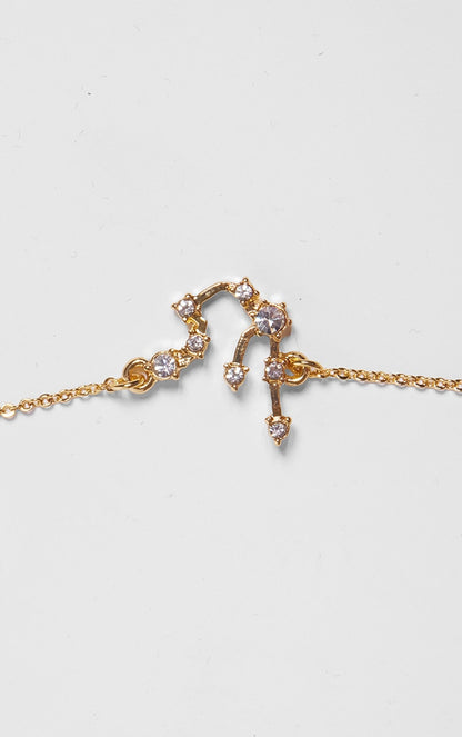 Gold Plated Gemini Celestial Necklace