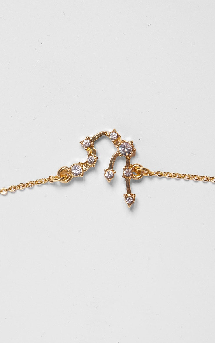 Gold Plated Aries Celestial Necklace