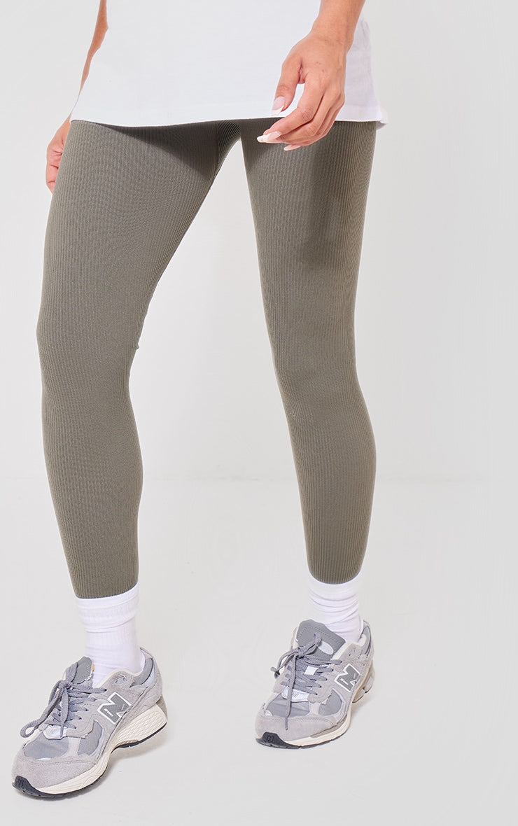 Next Day Delivery Before 10pm Maternity Stone Contour Rib Leggings