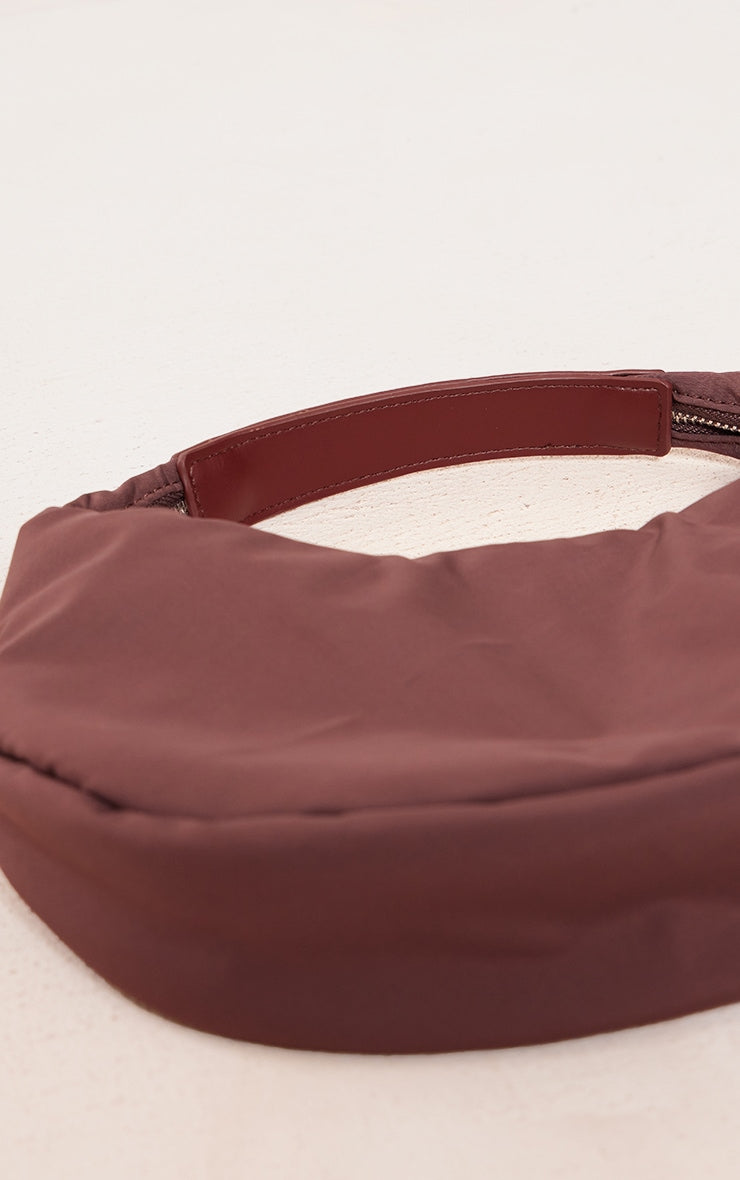 Next Day Delivery Before 10 PM Chocolate Nylon Simple Curved Shoulder Bag: Your Ultimate Chic Companion