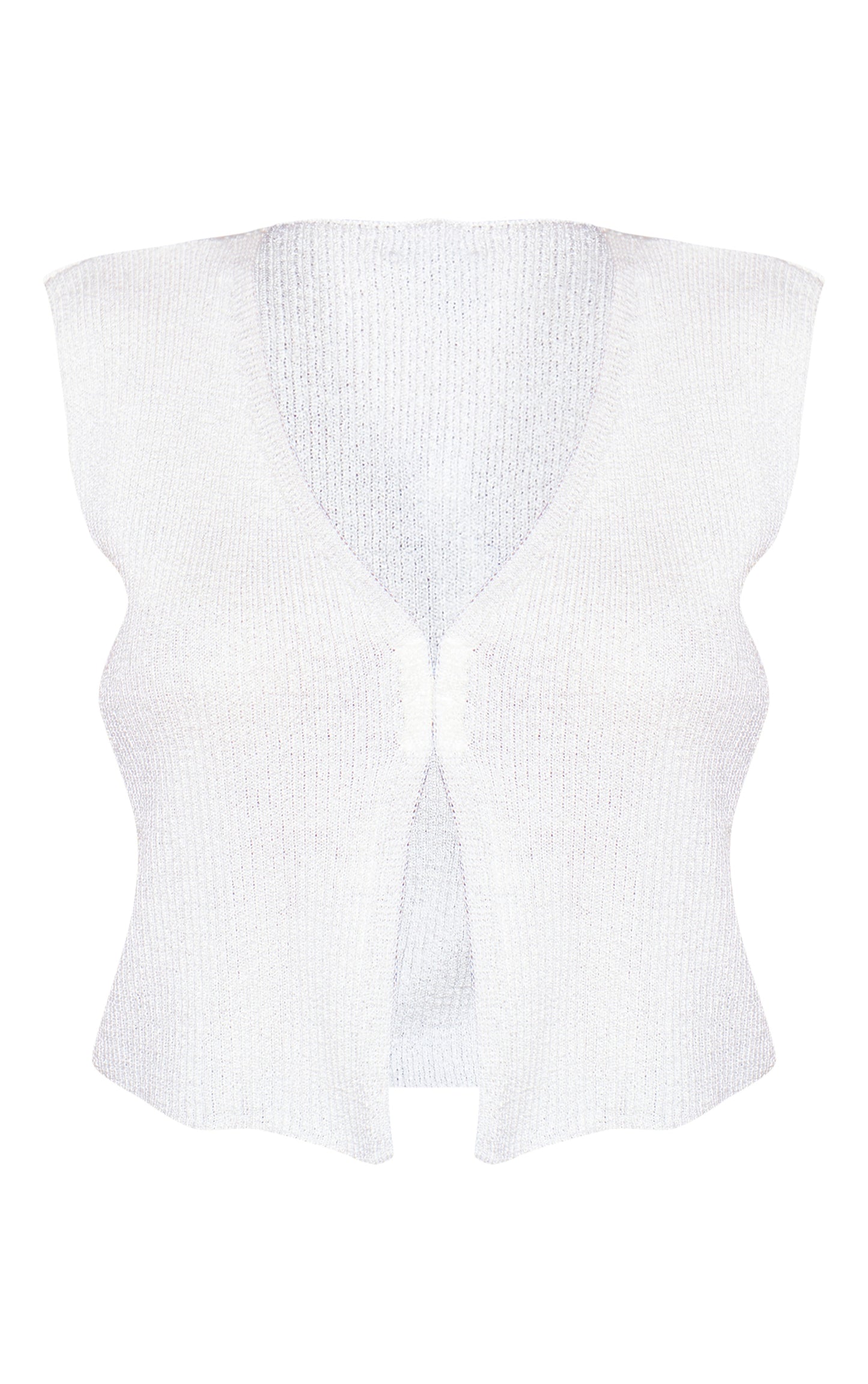 Next Day Delivery Before 10pm Lemon Filigree Knit Hook And Eye Waistcoat