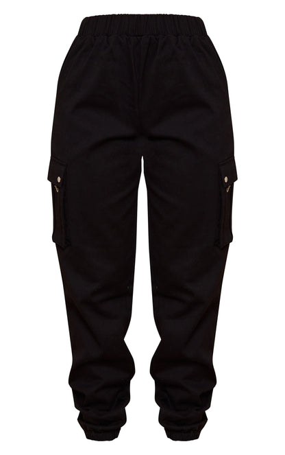 Next Day Delivery Before 10 pm  PETITE Khaki Cargo Trousers with Stylish Pocket Detail