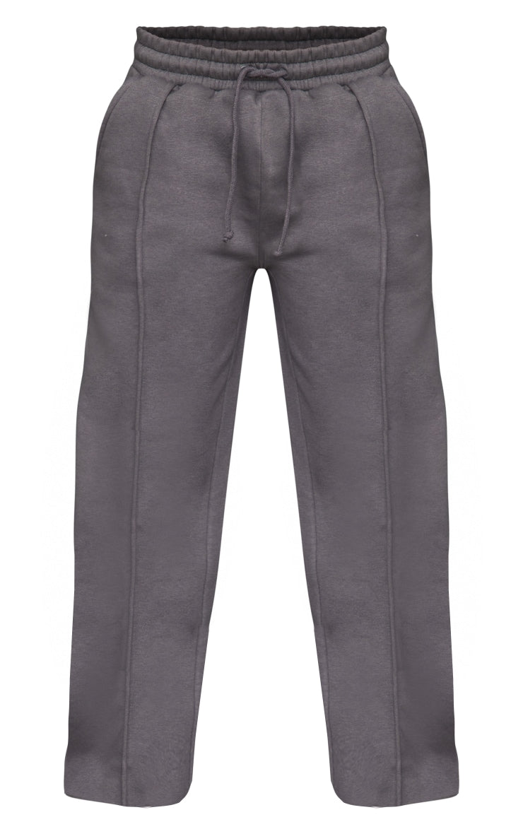 Petite Moss Grey Wide Leg Seam Detailed Joggers Next Day Delivery Before 10 pm