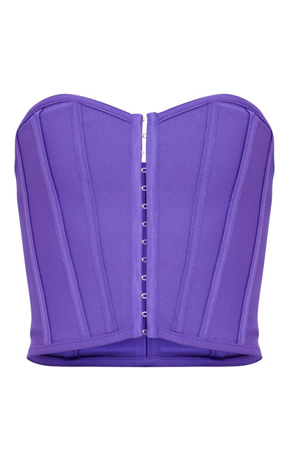 Next Day Delivery Before 10 PM Lilac Bandage Hook And Eye Structured Corset